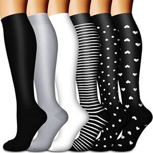 🆕🧦 Luxury Copper Infused Knee High Compression Socks Warm Long Stockings NWT🧦